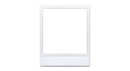 Blank White Instant Photo Frame | Mockup for Social Media, Memories, or Creative Content Presentation
