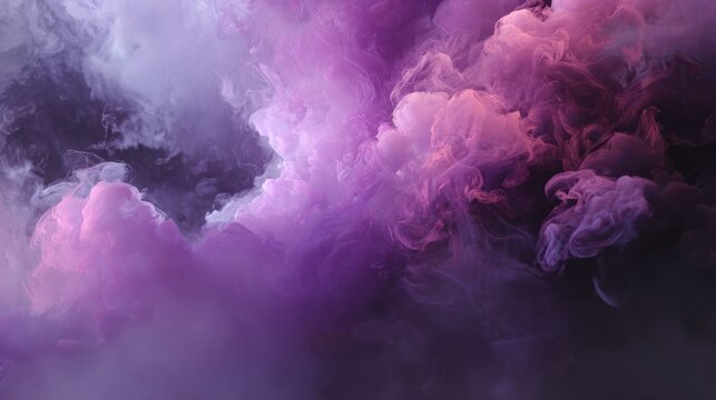 Purple fog abstract. smoky haze in violet tones. atmospheric and ethereal background