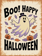 Halloween concept graphic design card poster webpage