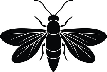  firefly silhouette vector illustration