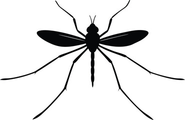 mosquito silhouette vector illustration