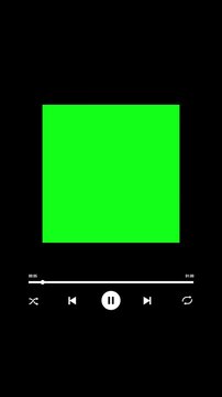 animation music player overlay template