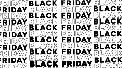 Fototapeta premium Black Friday Banner Vector. Black Friday Design Template. Modern Design with Black Friday Typography. Creative Concept for Black Friday Ad, Poster, Banner