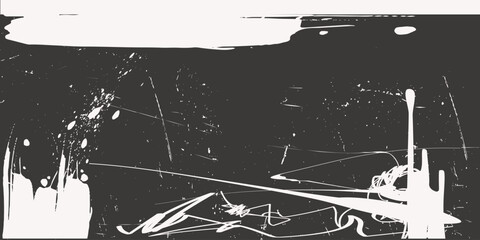 grunge  texture overlay background. Black and white art grunge background, Monochrome grunge texture. Vector brush Stroke, grunge pattern, grunge paint element, art.eps8