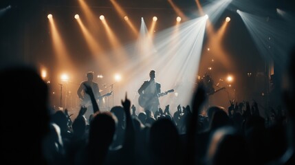 Popular band delivers electrifying performance of their hit song at concert hall event