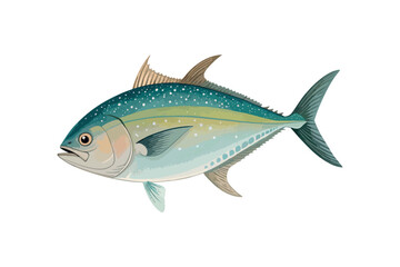Naklejka premium Trevally gradient on white background.01