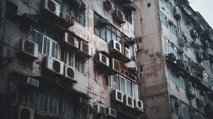 High electricity consumption of air conditioners amidst extreme urban heat conditions