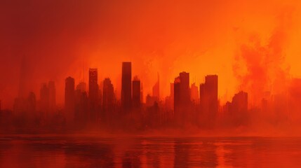 Scorching urban heatwave  navigating the challenges of extreme temperatures in the city
