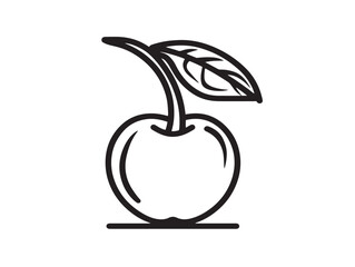 Juicy Acerola Cherry Icon with Clean Design