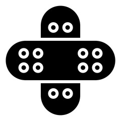 Bandage Glyph Icon