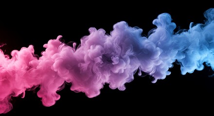 Fototapeta premium Crimson & Azure: A Fluid Dance