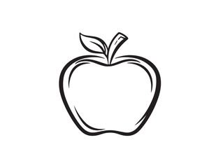 Minimal Line Art of Bael Apple for Design