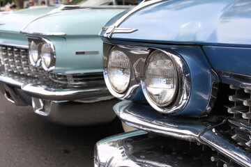 vintage car headlight