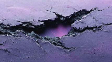 Textured Canvas with Cracked Surface and Blending Purple Clay Effects for Artistic Background