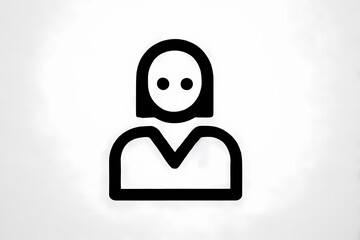 Obraz premium Simple Black and White Icon Vector Illustration Minimalist Design Element Graphic Symbol Clean White Background Unique Icon Design Modern Simple Icon 
