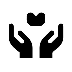caring hands icon