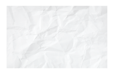 Empty crumpled paper background for various designs template purposes.White texture of paper crumpled.