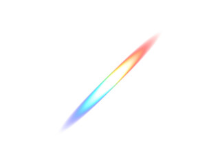 Light refraction ray. Prism, Crystal. Crystal with diamond shine. Rainbow optical effect. Glare. Fantasy light. Neon light. Sunbeam. For jewelry design.