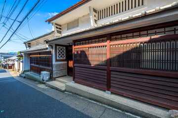 奈良県　ならまち　町並み　