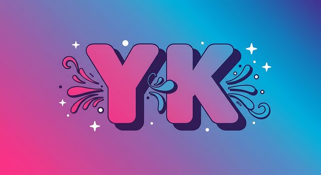 Groovy Gradient: YK Hand-Lettered Design