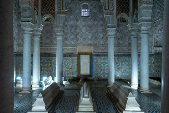 Monumento de las tumbas saad&iacute;es en  Marrakech