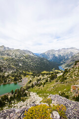 Summer landscape in Vall de Boi in Aiguestortes and Sant Maurici National Park, Spain