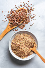 Flaxseed (linseed) whole and ground