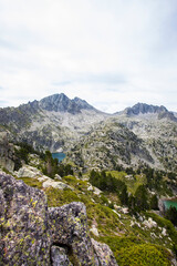 Summer landscape in Vall de Boi in Aiguestortes and Sant Maurici National Park, Spain