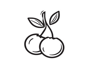 Delicious Cranberry Fruit Outline for Natural Packaging