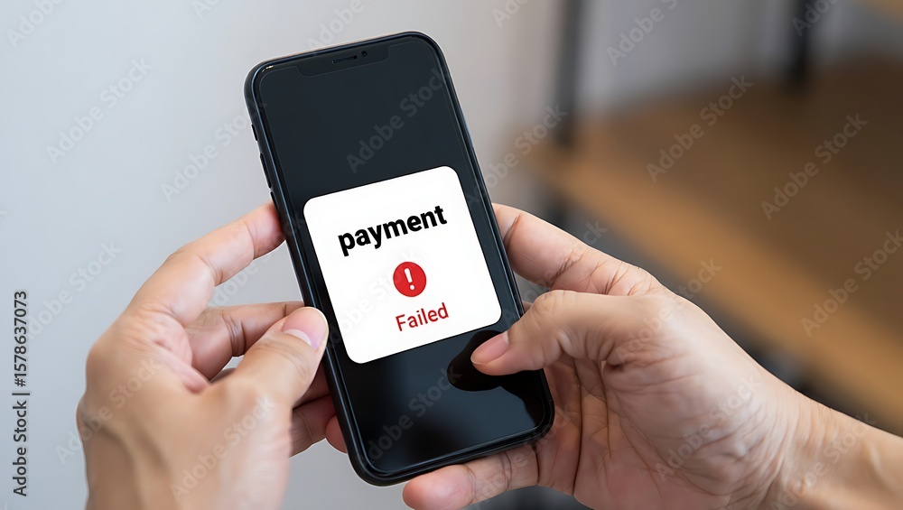 Poster close up of a person holding a smartphone with a digital payment interface displayed on the screen s