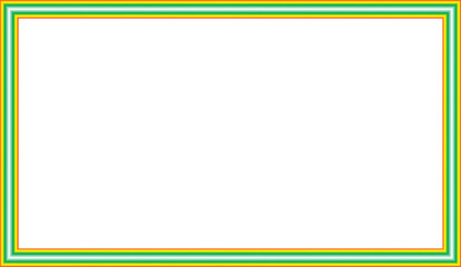 Green Yellow Orange Striped Frame - Colorful Border Design
