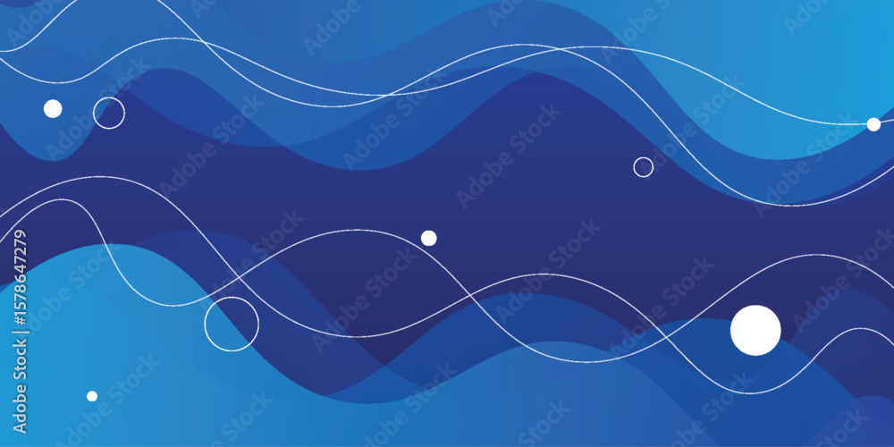 Poster abstract blue wave background with fluid color design. fluid gradient shape composition. futuristic 