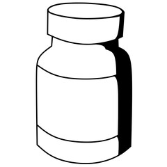 Silhouette of pet cat grooming equipment