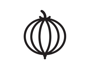 Vibrant Indian gooseberry vector in simple line art