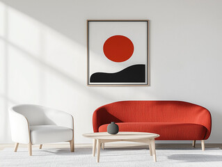 Stylish living room modern home sofa setup chic interior minimalist design minimal