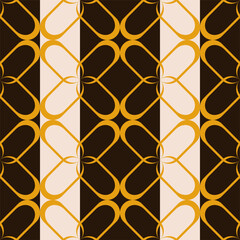 Seamless abstract geometric floral pattern. Vector Illustration.