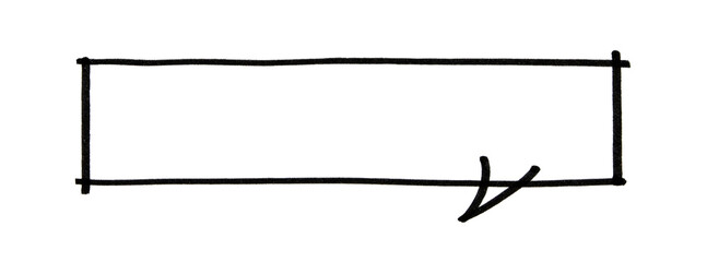 Obraz premium bubble speech black hand draw by maker pen. hand drawn frames. png file