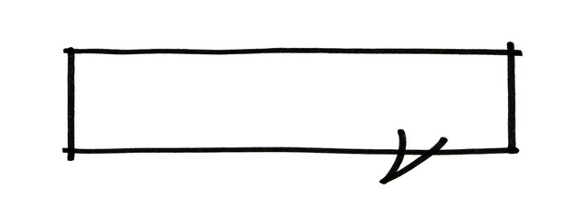 Obraz premium bubble speech black hand draw by maker pen. hand drawn frames. png file