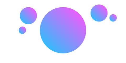 Blue purple linear gradient circles brochure element design. Vector illustration with empty copy space for text. Editable shapes for poster decoration. Creative and customizable frame