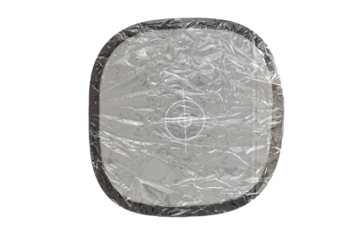 Gray Card with Target Marker Wrapped in Plastic for White Balance Calibration