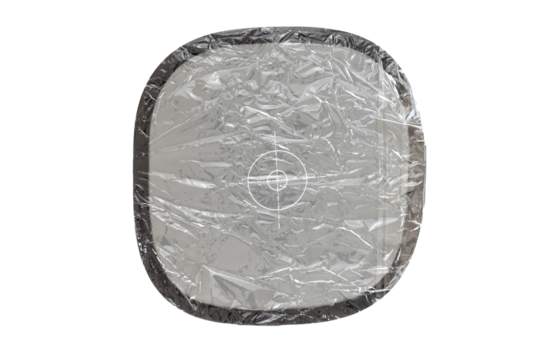 Gray Card with Target Marker Wrapped in Plastic for White Balance Calibration