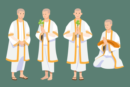 character set in modern style vector illustration