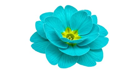 Fototapeta premium Aqua Bloom: Vibrant Digital Still Life