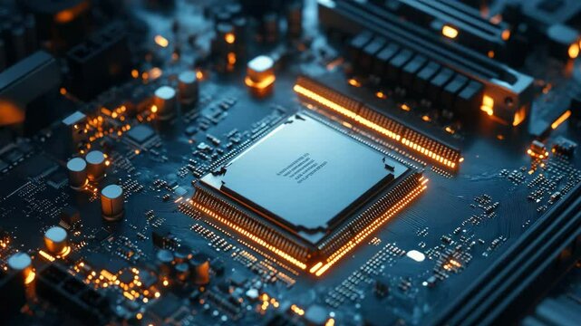 Computer hardware chip component.
