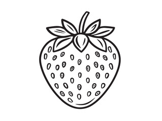 Pineberry White Strawberry Vector in Elegant Style