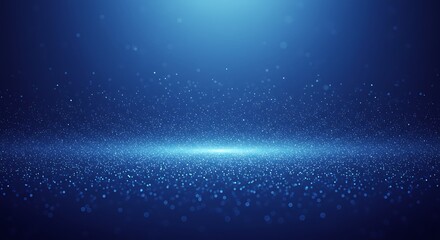 Celestial Dust: 3D Rendered Blue Nebula