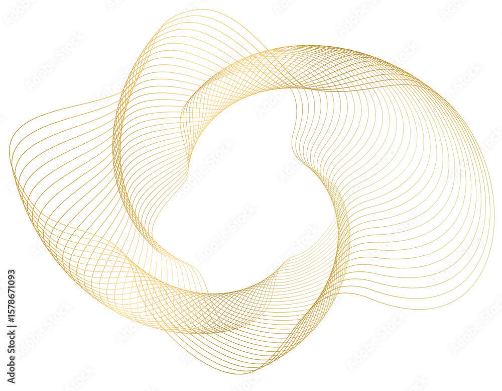 Aufkleber abstract vertical wavy stripes on white background isolated. colourful waves with lines created usin
