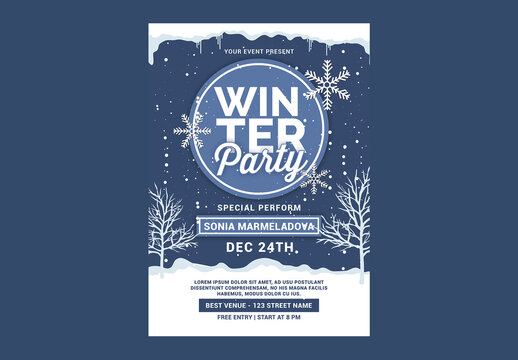 Winter Party Flyer