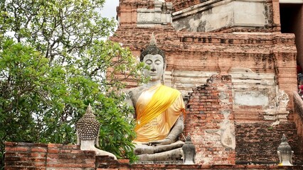 old statue of buddha in Thailand