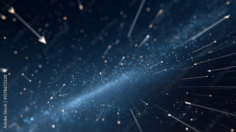Poster cosmic convergence: a stunning visual representation of data flow, capturing the essence of intercon